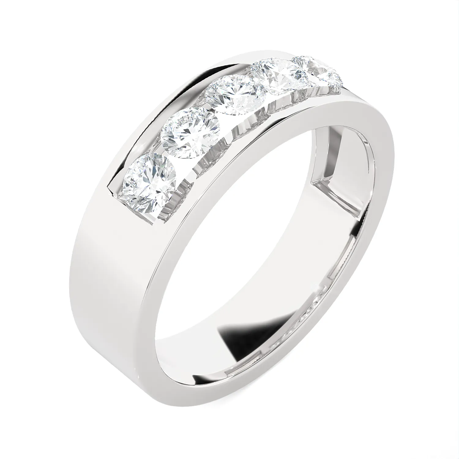 1 ctw Round Lab Grown Diamond Anniversary Ring