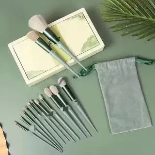 13 Pieces Purple flower Holly Leaf Makeup Brushes