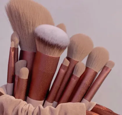 13 Pieces Purple flower Holly Leaf Makeup Brushes
