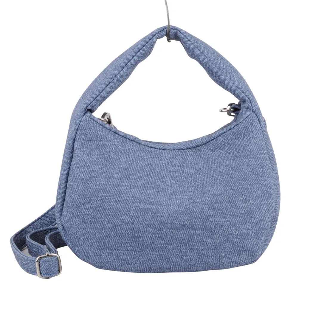 1532 - Suede Handbag with Shoulder Strap