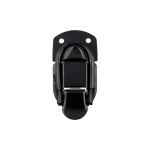 2 7/16" Black, Latch Lock Drawbolt, Steel, #L-2026-BLK