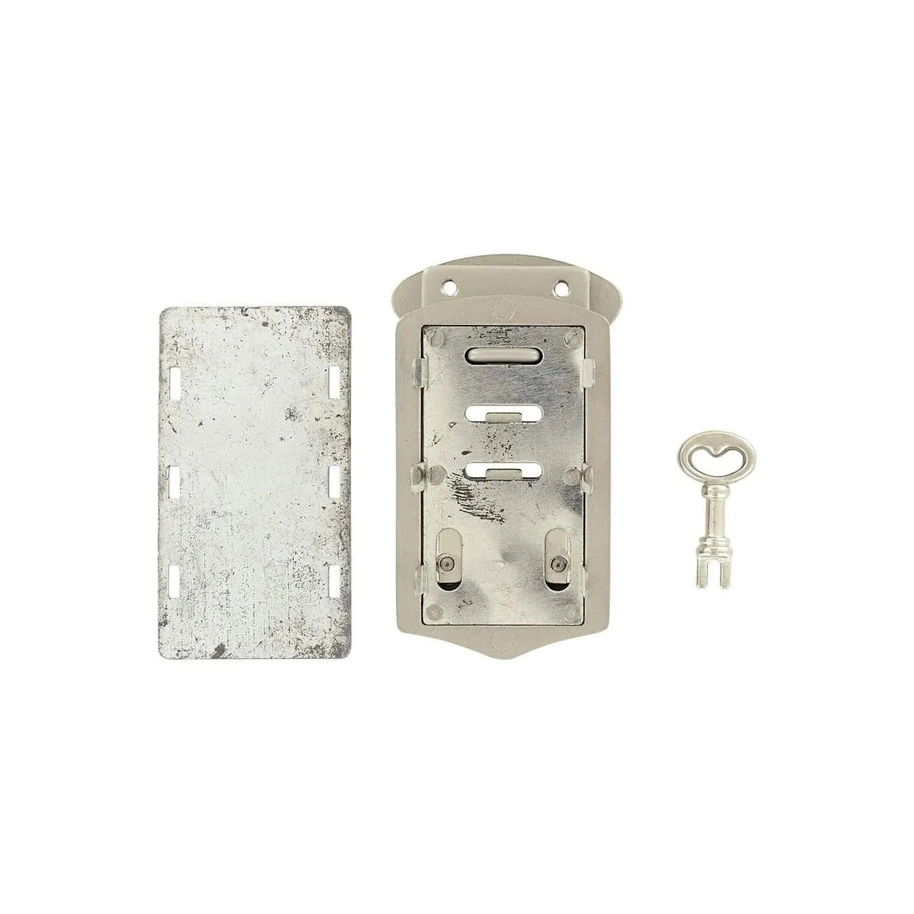 2 7/8" Satin Nickel, 3-Position Flap Lock, Zinc Alloy, #L-2137
