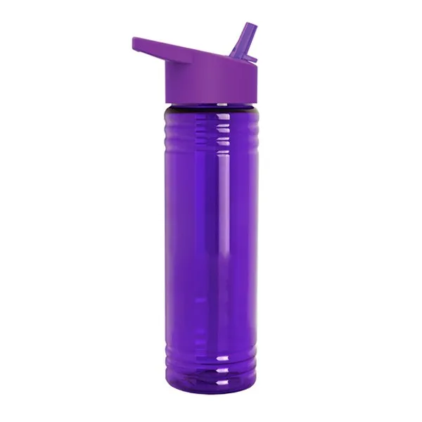 24 Oz. Slim Fit Water Bottles - Flip Straw Lid (Q332722)