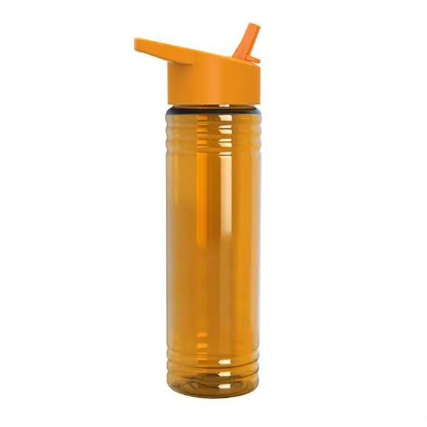 24 Oz. Slim Fit Water Bottles - Flip Straw Lid (Q332722)