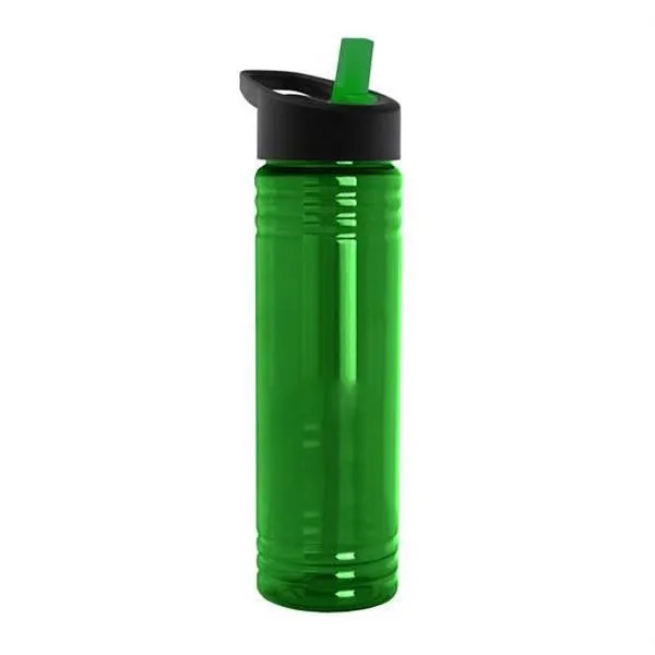 24 Oz. Slim Fit Water Bottles - Flip Straw Lid (Q332722)
