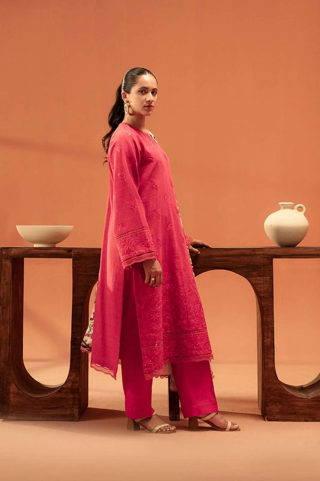 3 Piece Embroidered Khadar Suit