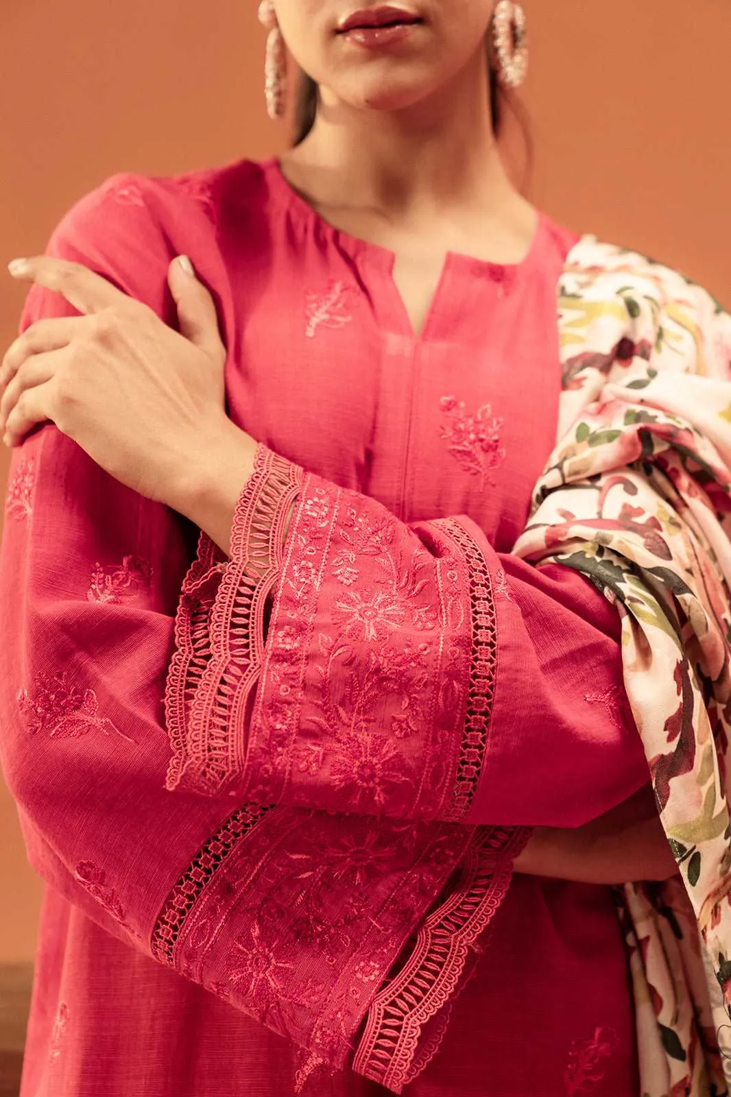 3 Piece Embroidered Khadar Suit