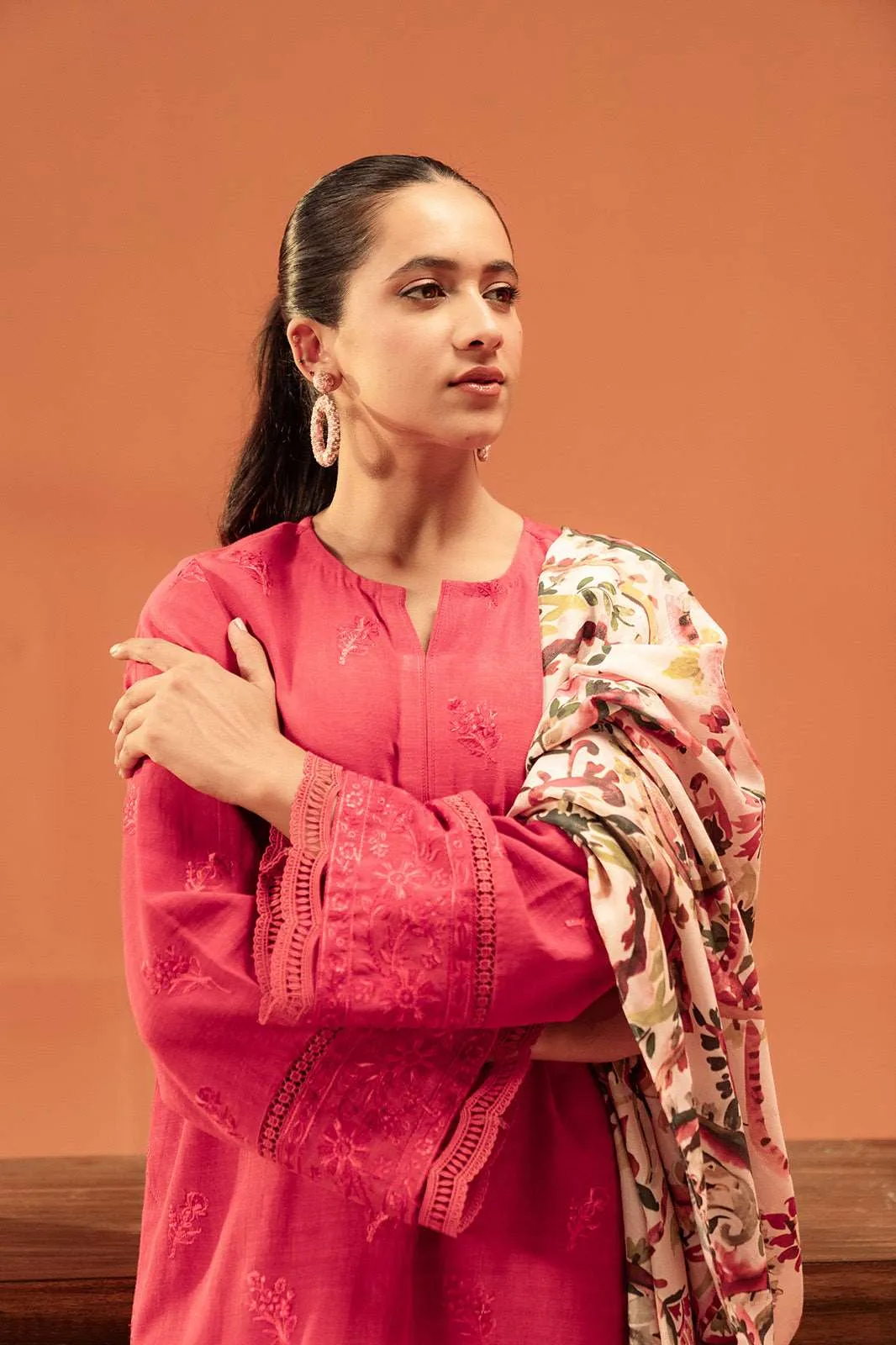 3 Piece Embroidered Khadar Suit