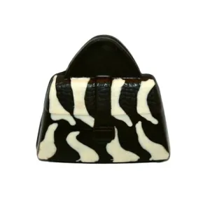 3D Zebra Print Purse