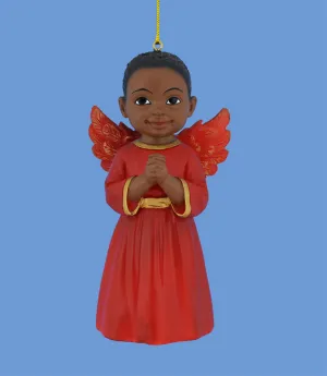 4" Red Boy Prayer Ornament