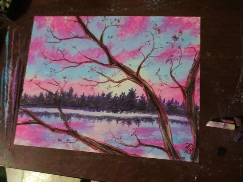 A Sun Setting ~ Art Print