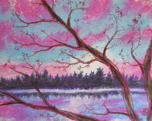 A Sun Setting ~ Art Print
