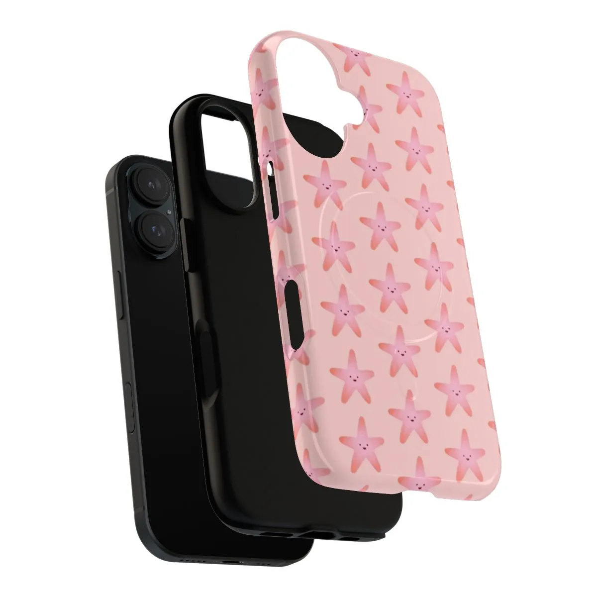 Adorable Pink Starfish Phone Case for Kids