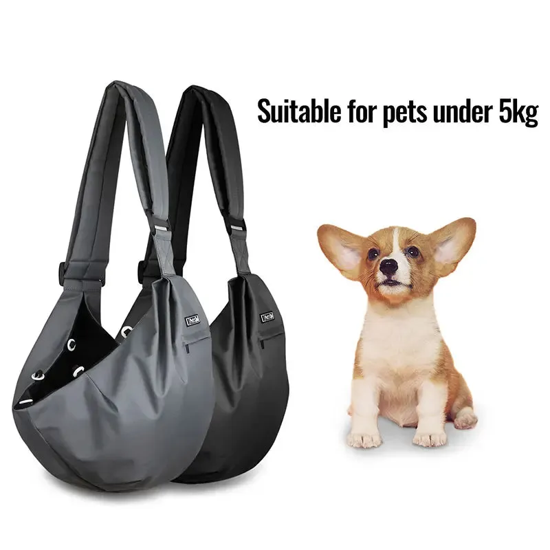 AiroPaws™ Pet Dog Sling Carrier Bag | Outdoor Portable Shoulder Messenger Bag | Cat Walking Bag for Puppy Kitten | Nylon Pets Handbag