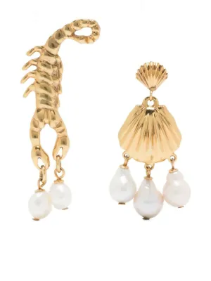 Alemais Hero Scorpion Shell Earrings
