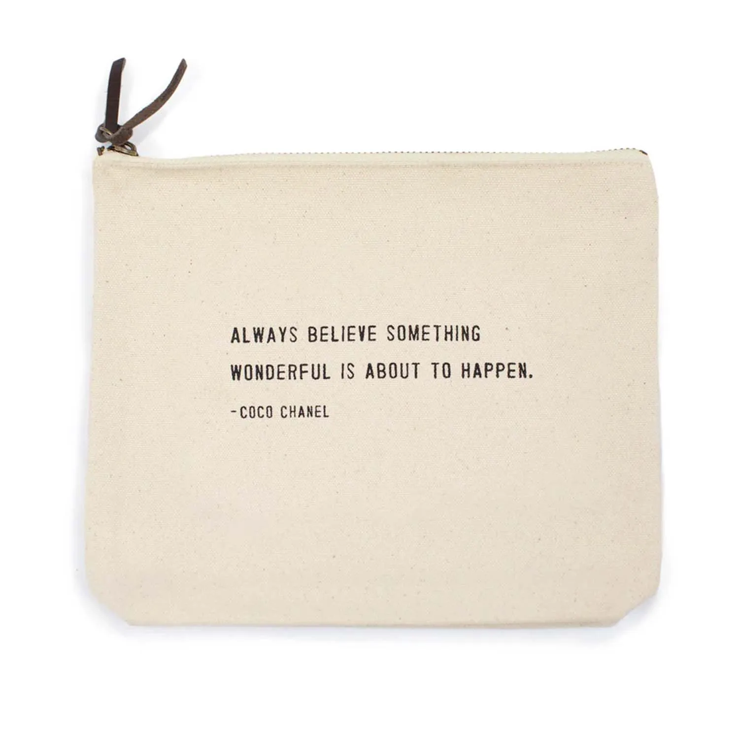 Always Believe Canvas Pouch