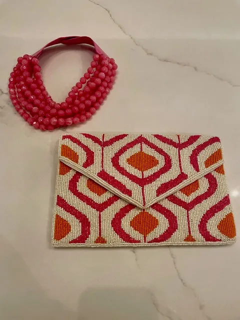 Ameline Beaded Handbag/Clutch