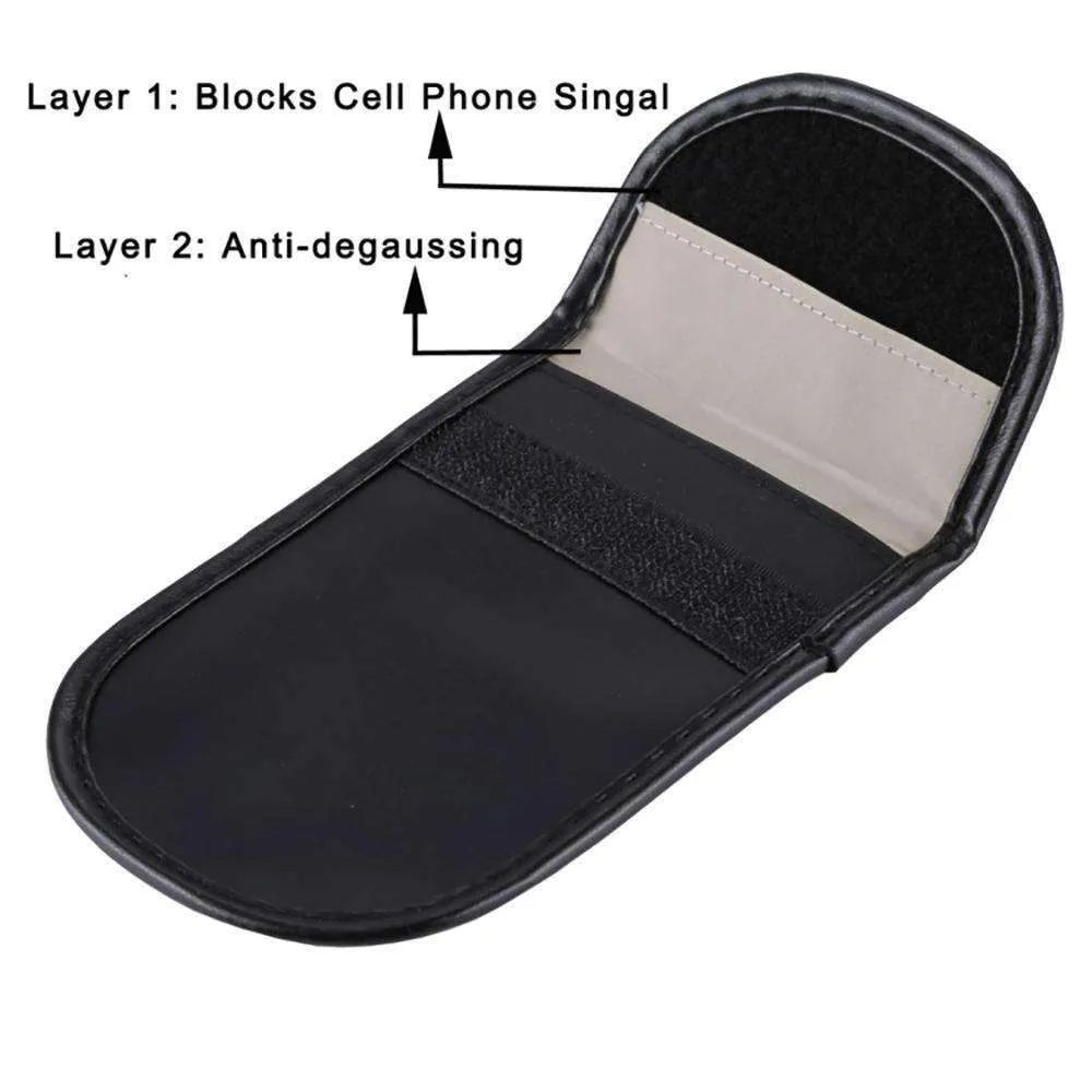 Amzer Frequency Blocking Bag With Card Holder - Black