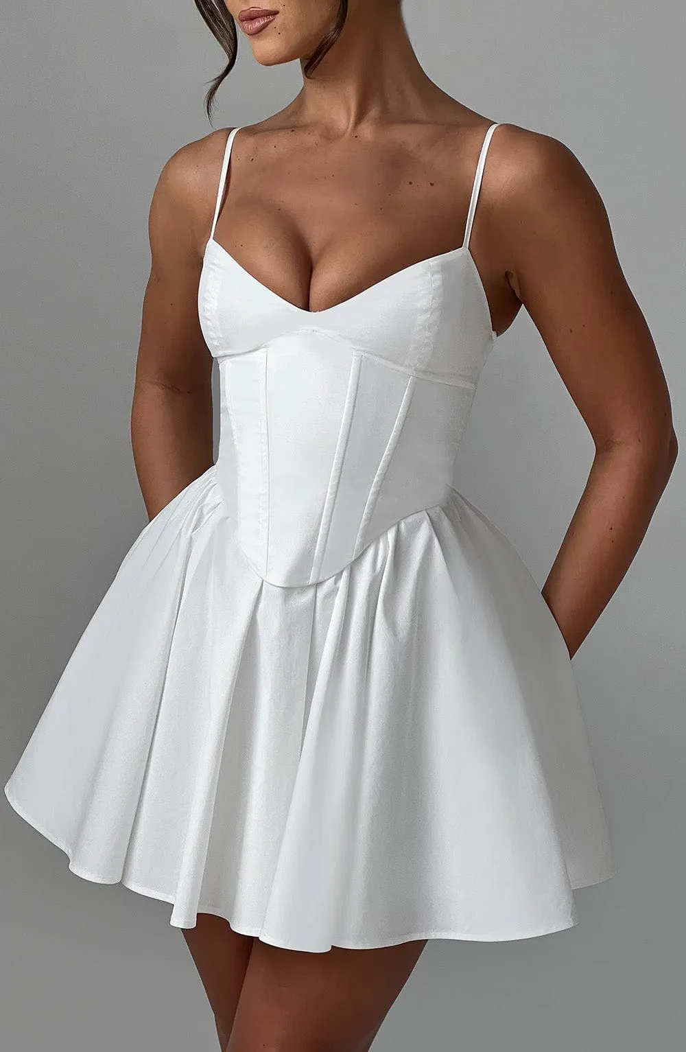 Analeigh Mini Graceful Dress - Ivory