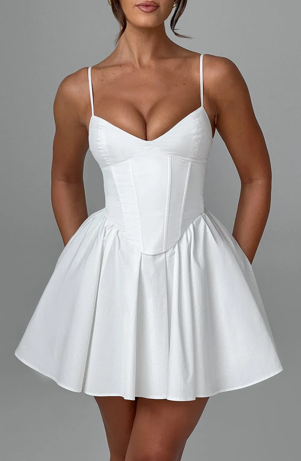 Analeigh Mini Graceful Dress - Ivory