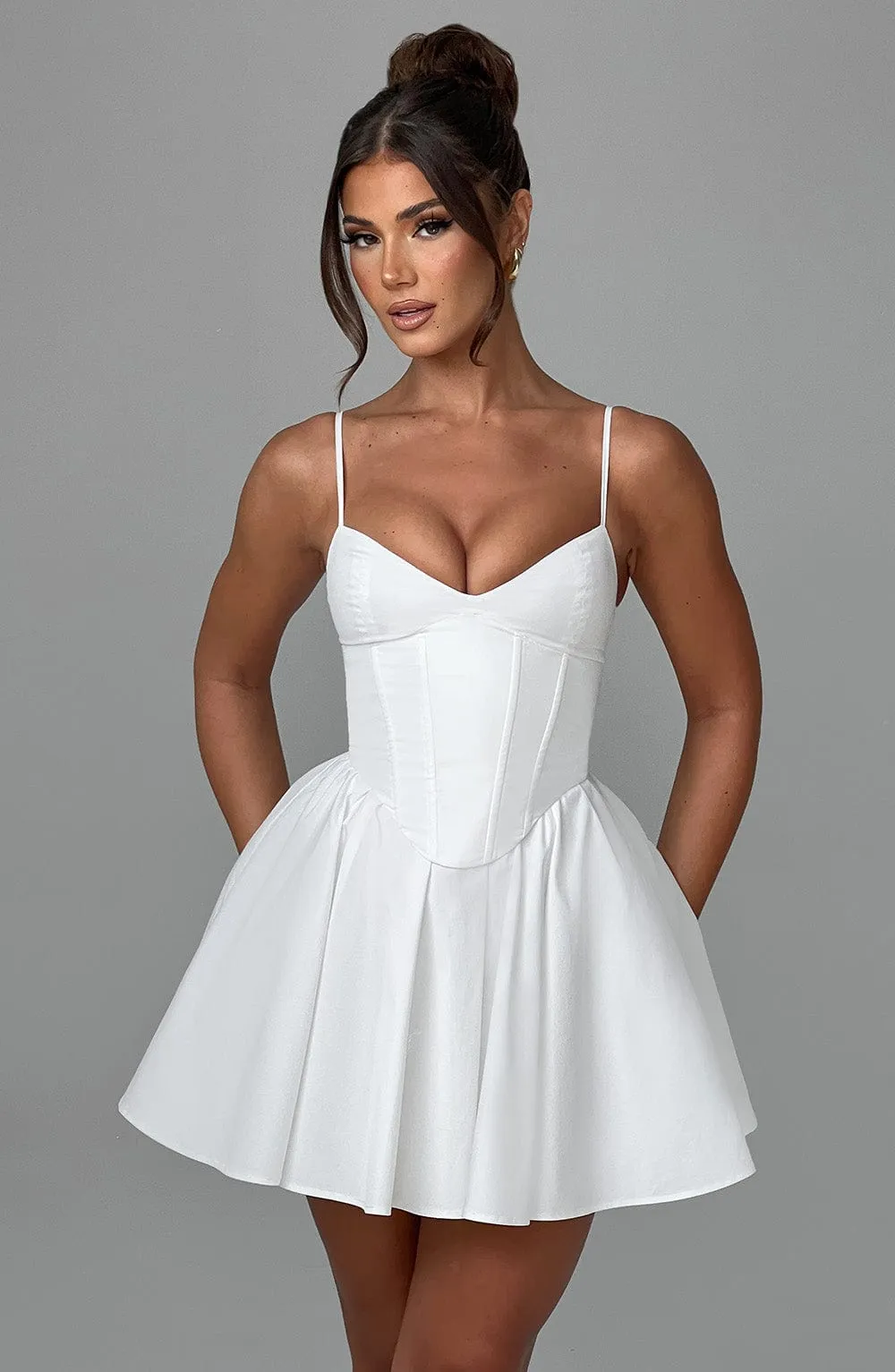 Analeigh Mini Graceful Dress - Ivory