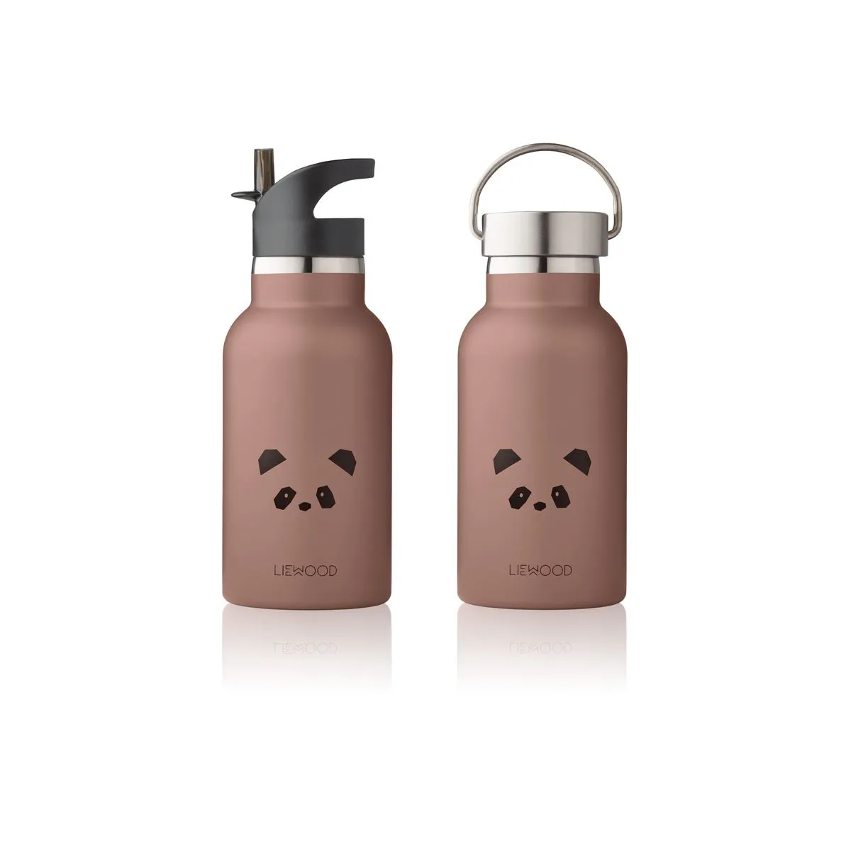 Anker Water Bottle - Panda dark rose