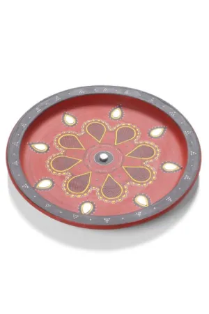 Antarang- Terracotta Wall Plate- 11 Inches.