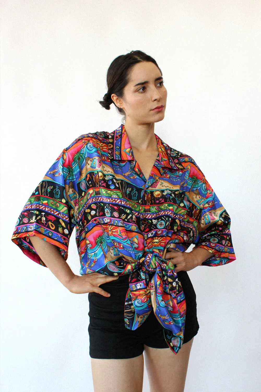 Antigua Novelty Silk Buttondown M-XL