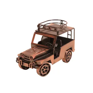 Antique Metallic Miniature Car - carrier