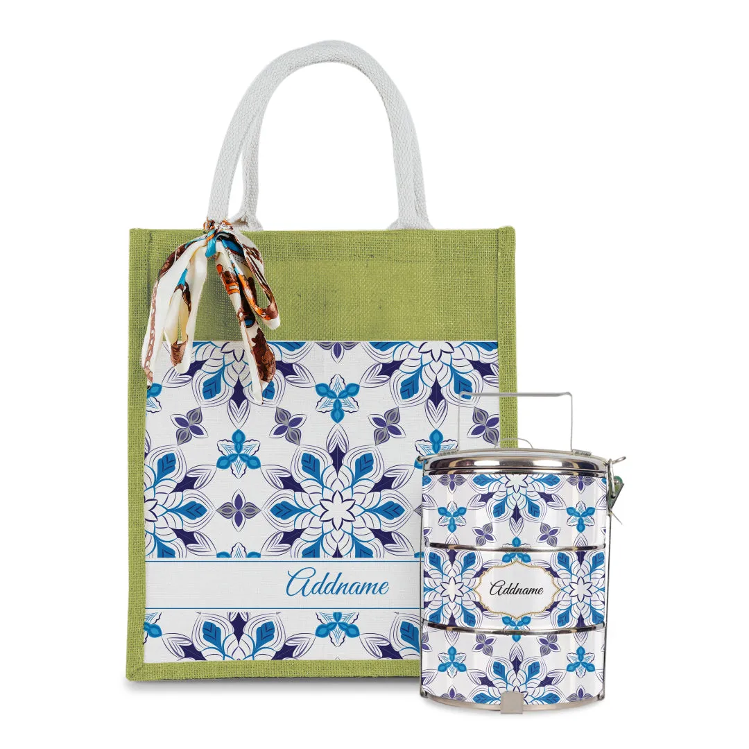 Arabesque Frost with Tiffin Carrier Set