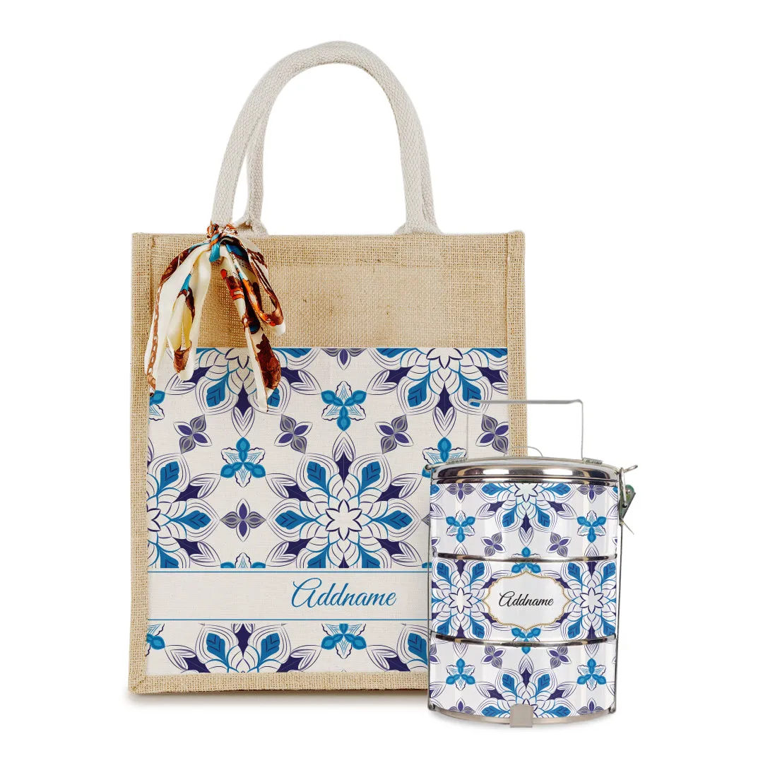 Arabesque Frost with Tiffin Carrier Set