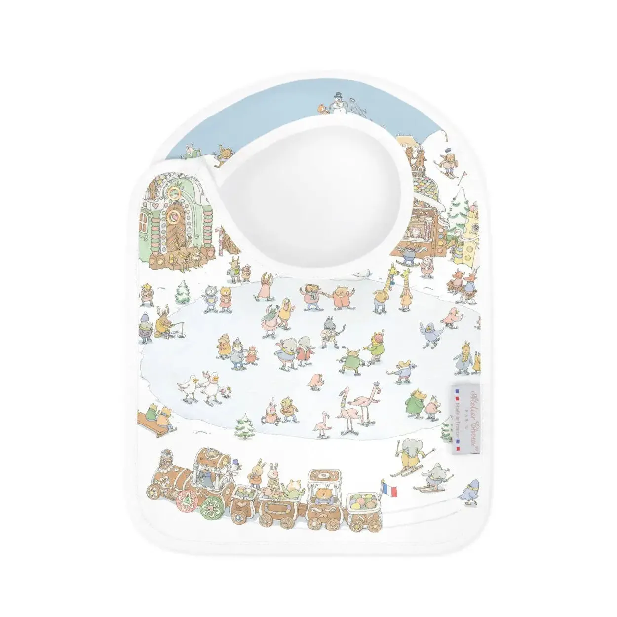 Atelier Choux Satin Bib Winter Wonderland