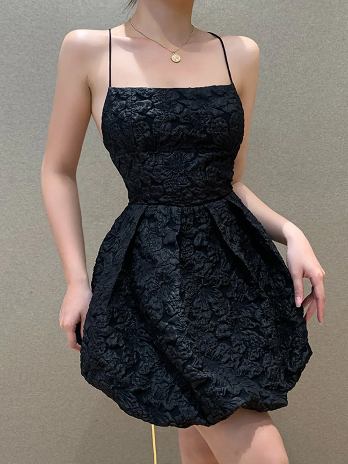 Backless Criss Graceful Cross Short Dress