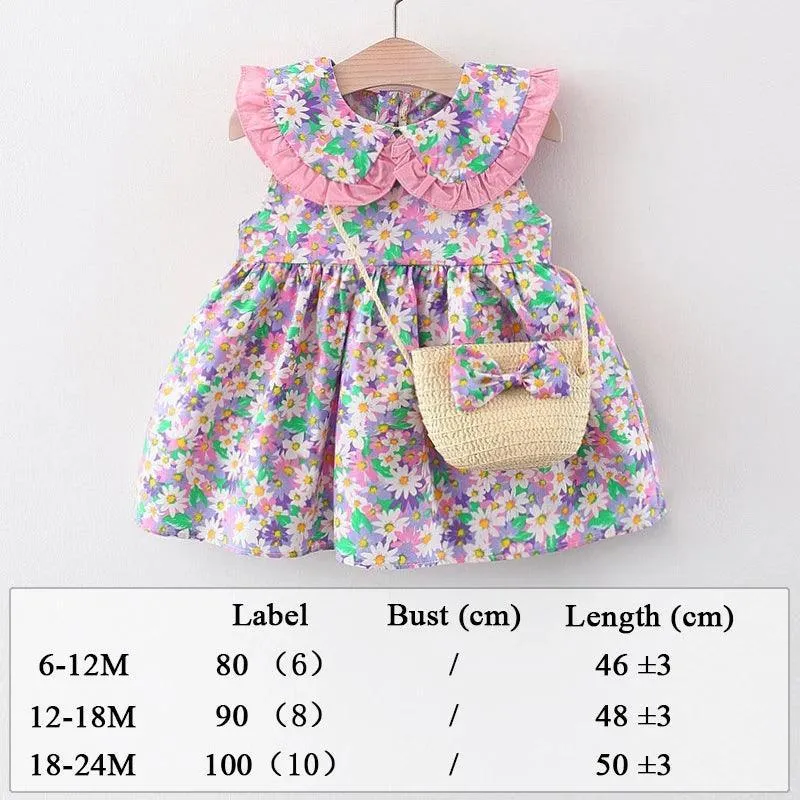 Beach Princess Baby Dress Set: Charming Summer Style for Girls