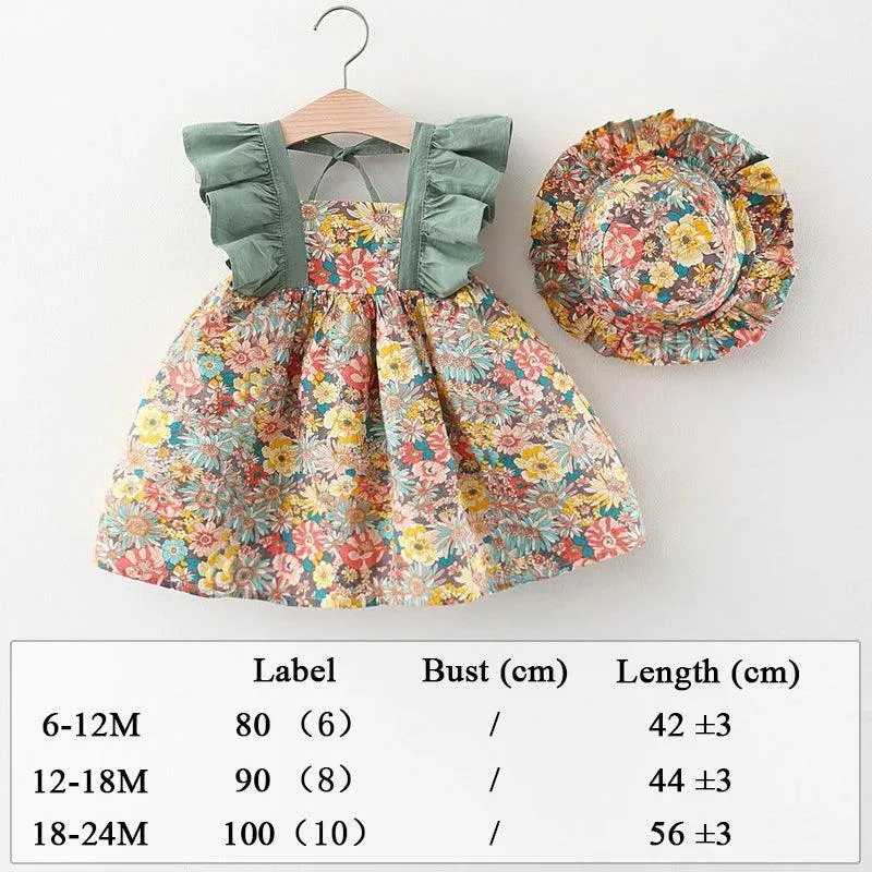 Beach Princess Baby Dress Set: Charming Summer Style for Girls