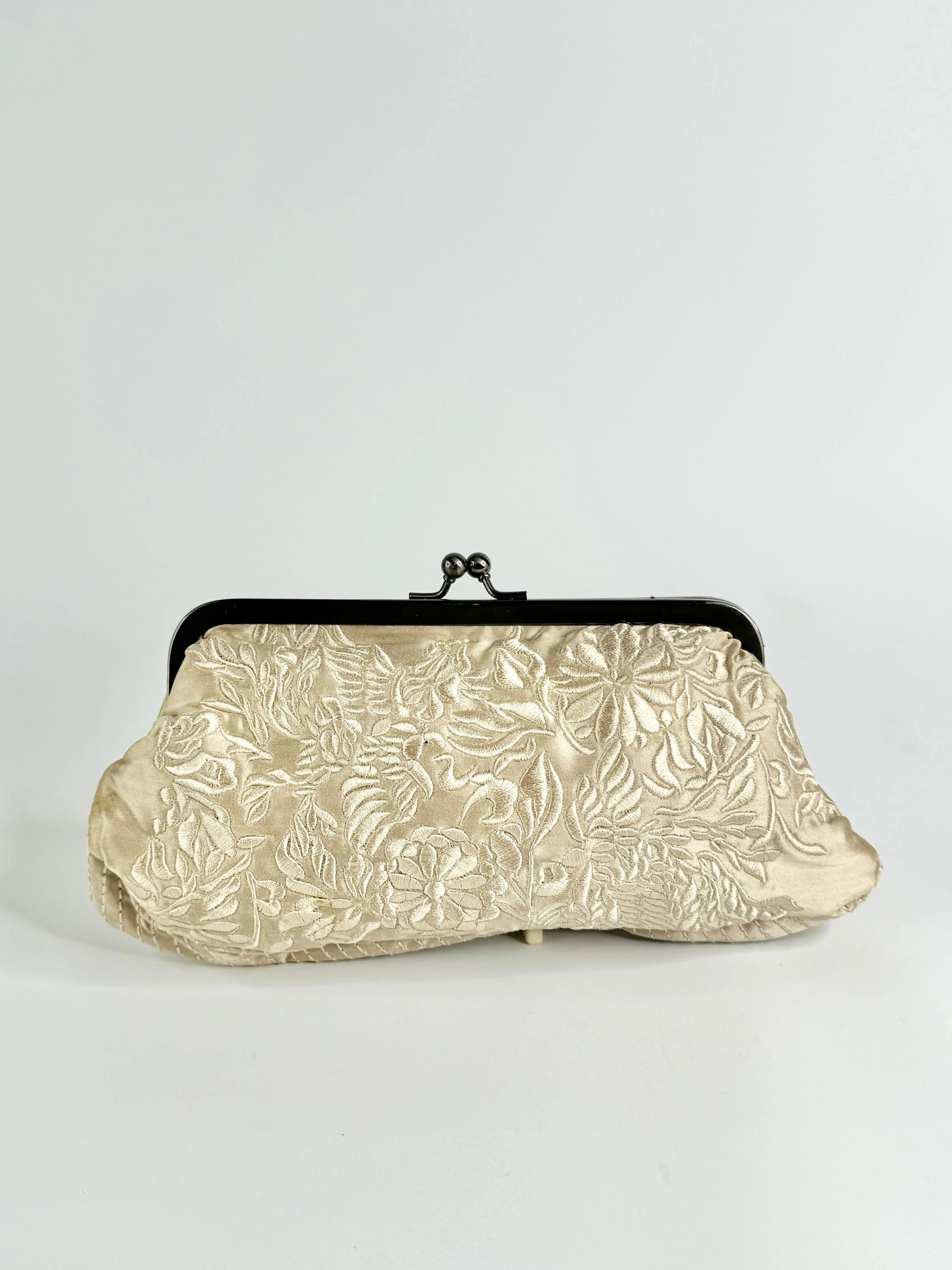 Belinda Pieris Pale Gold Embroidered Evening Bag