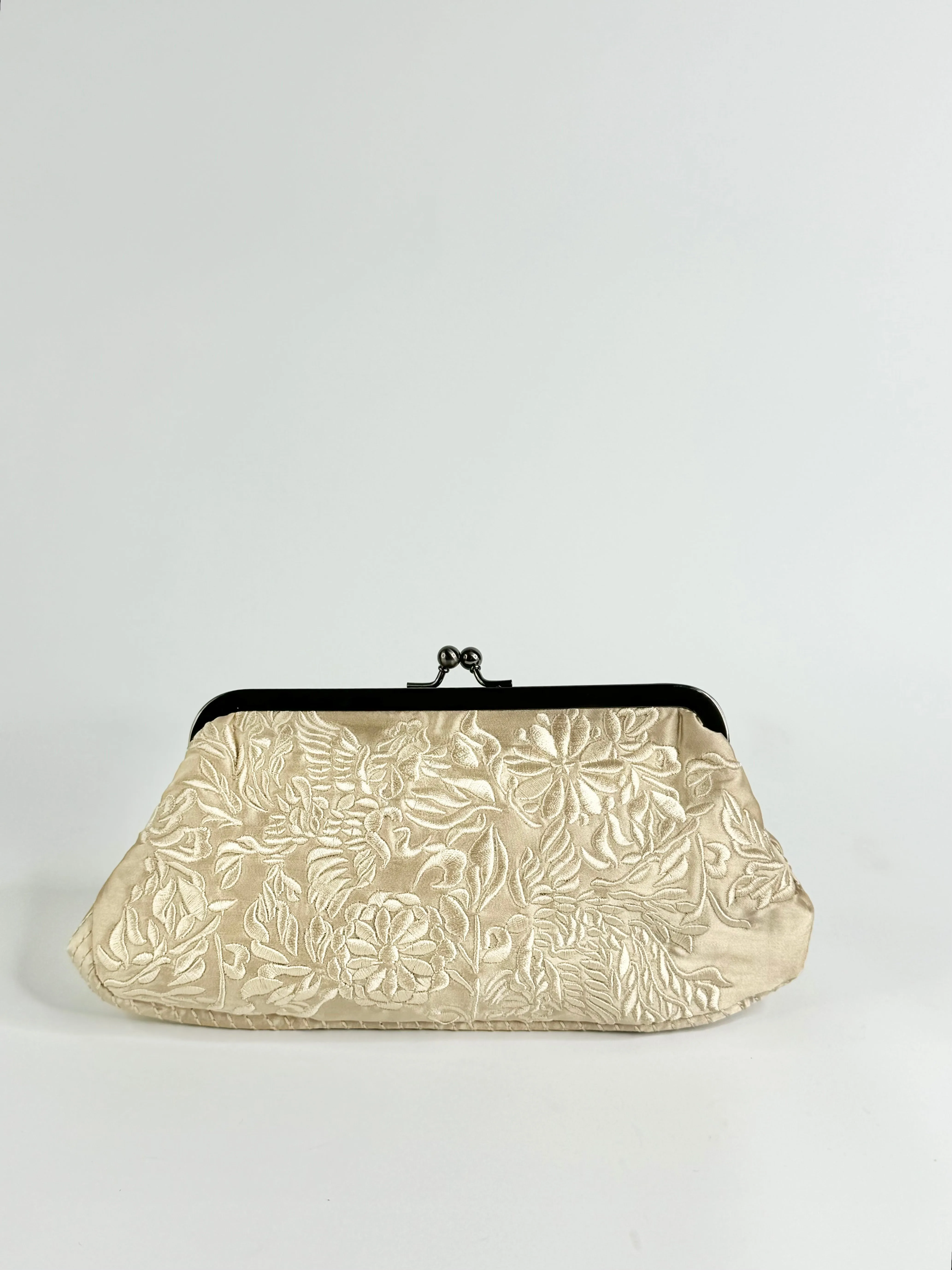 Belinda Pieris Pale Gold Embroidered Evening Bag