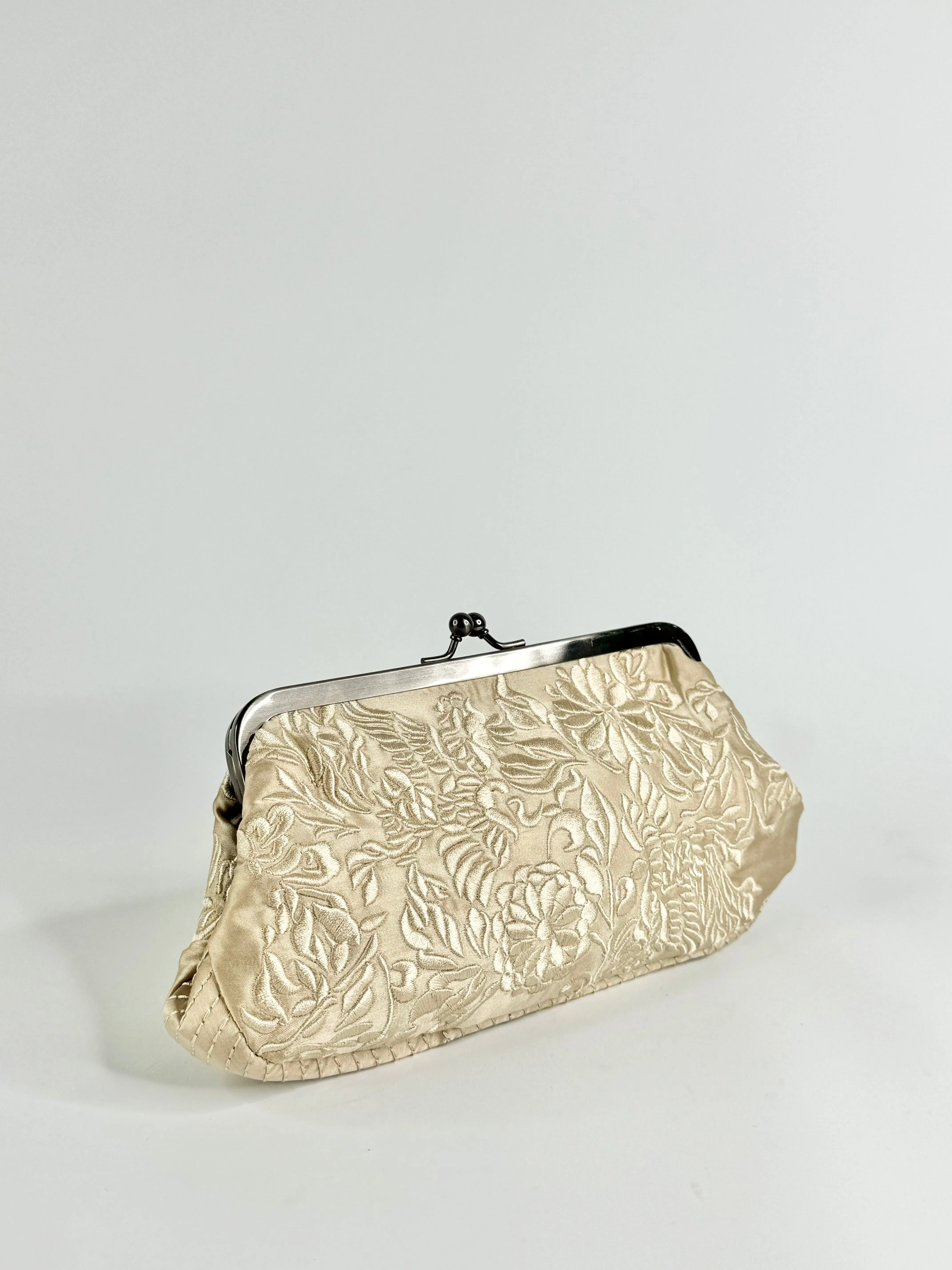 Belinda Pieris Pale Gold Embroidered Evening Bag