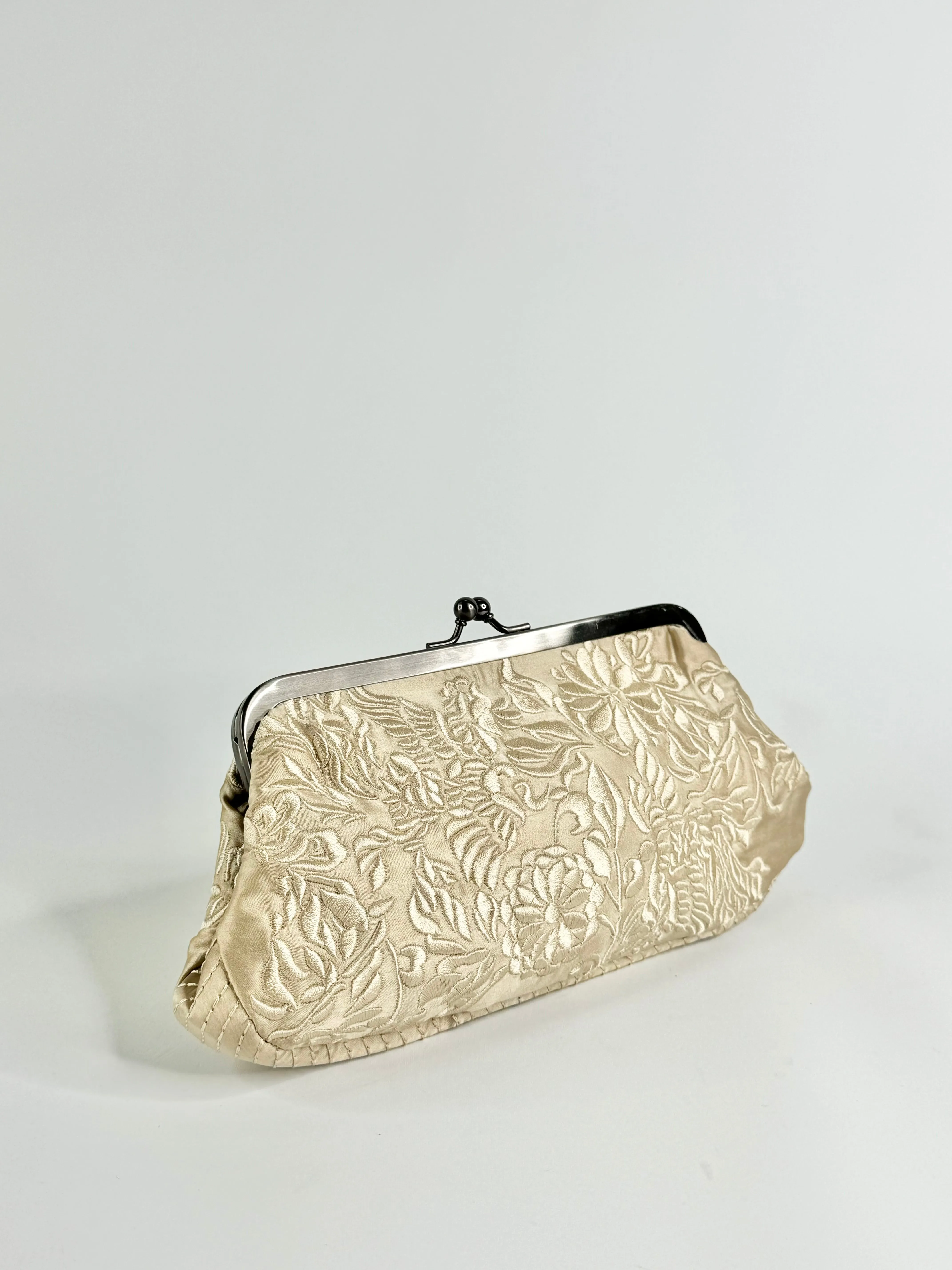 Belinda Pieris Pale Gold Embroidered Evening Bag