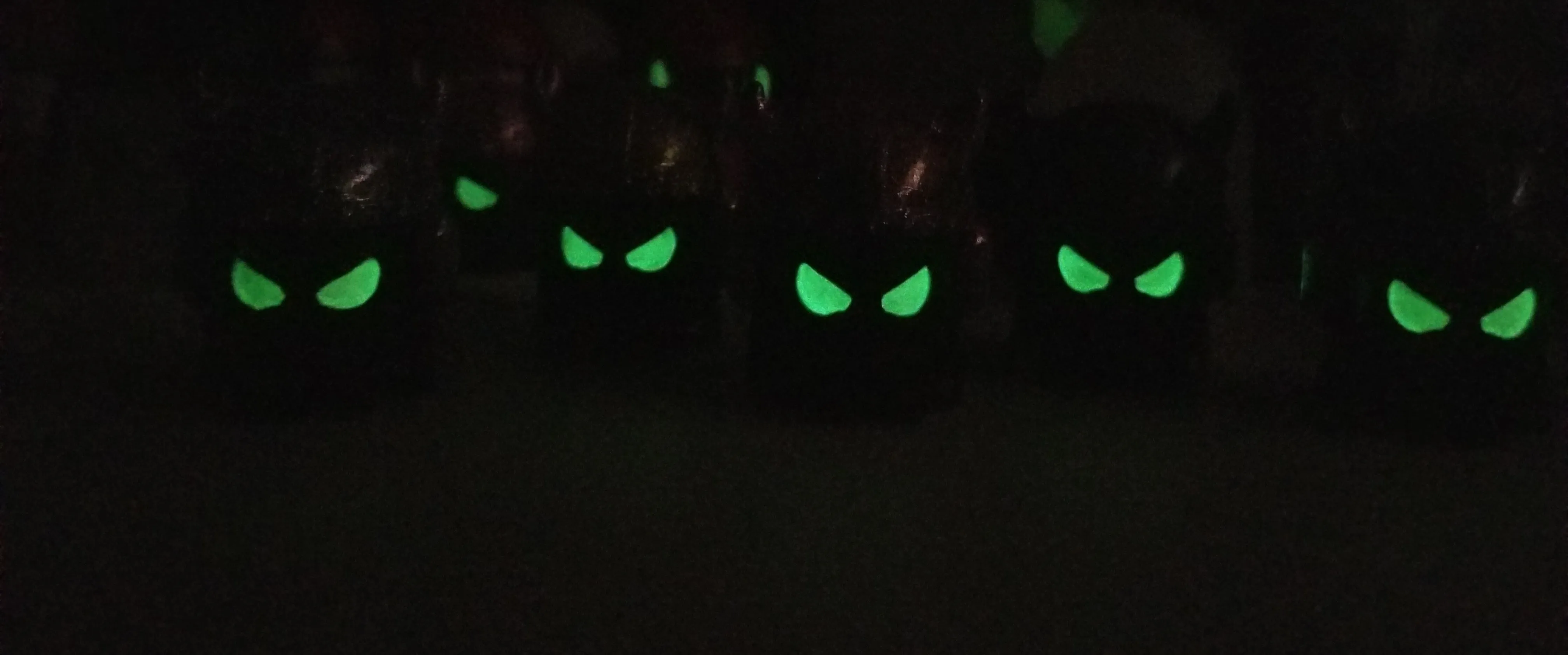 Black & Glittery Mini Viking Ghoulz w/GITD eyes (random helmet glitter colors) LE 25pcs