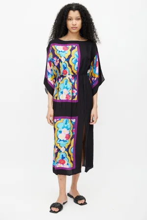 Black Printed Getaway Dress