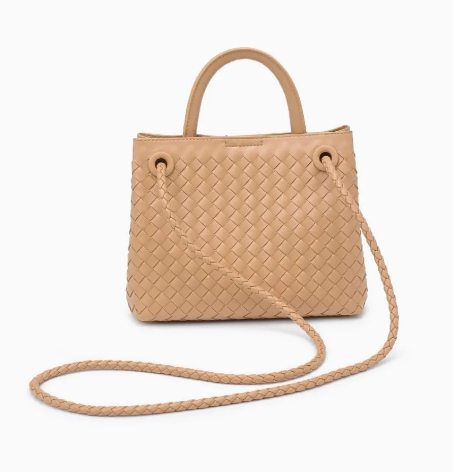 Blakely - Woven Crossbody Bag (Natural)