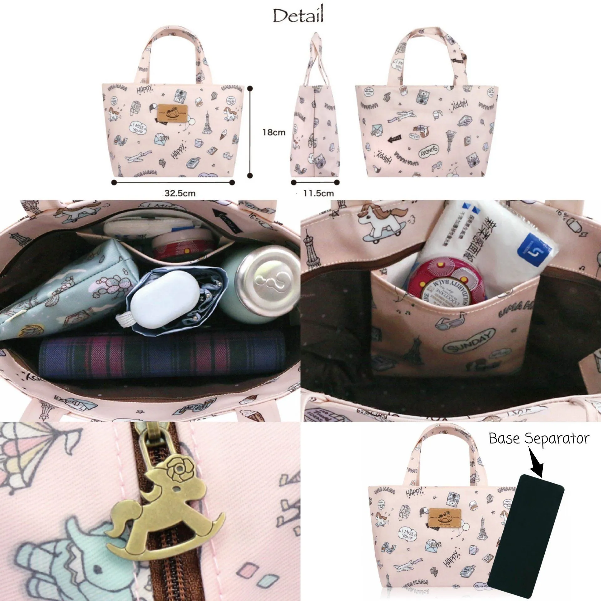 Blue Penguin Market Small Handbag