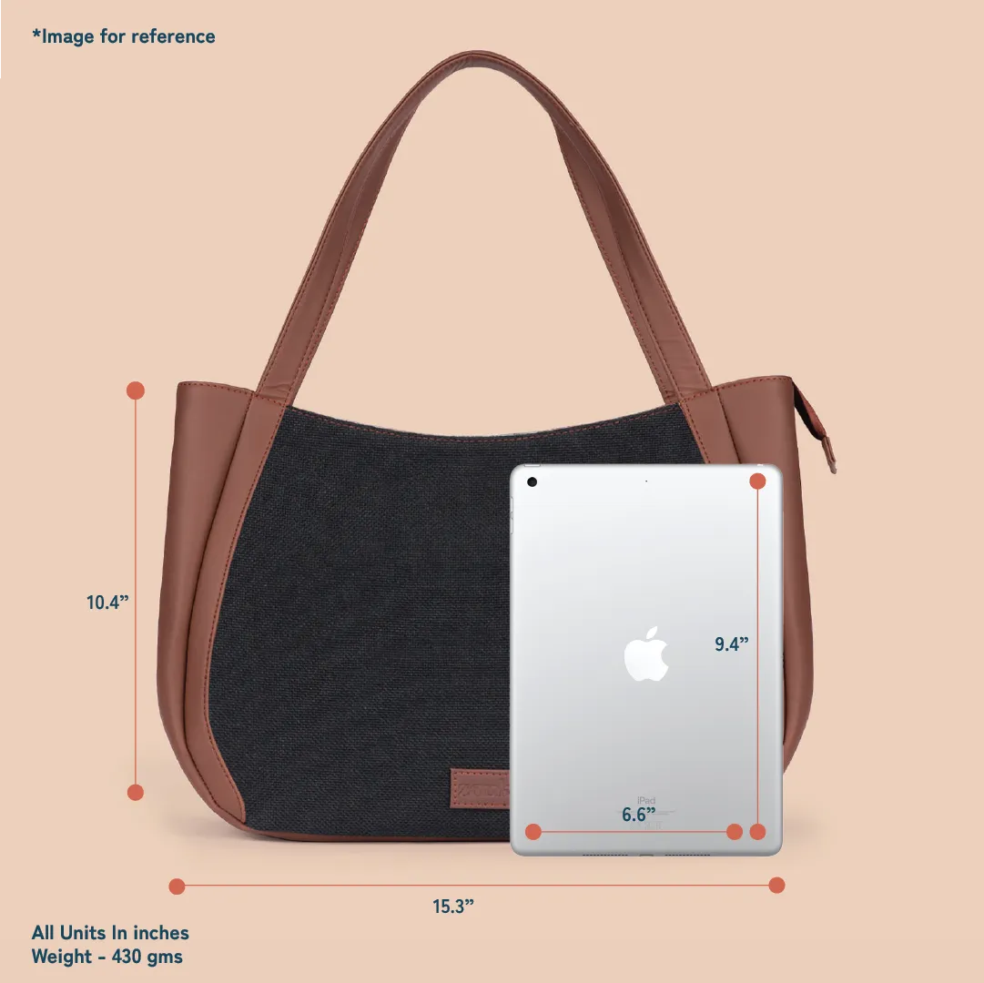 Bombay Houndstooth Luna Handbag