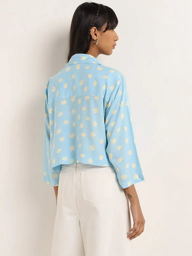 Bombay Paisley Blue Floral Printed Shirt