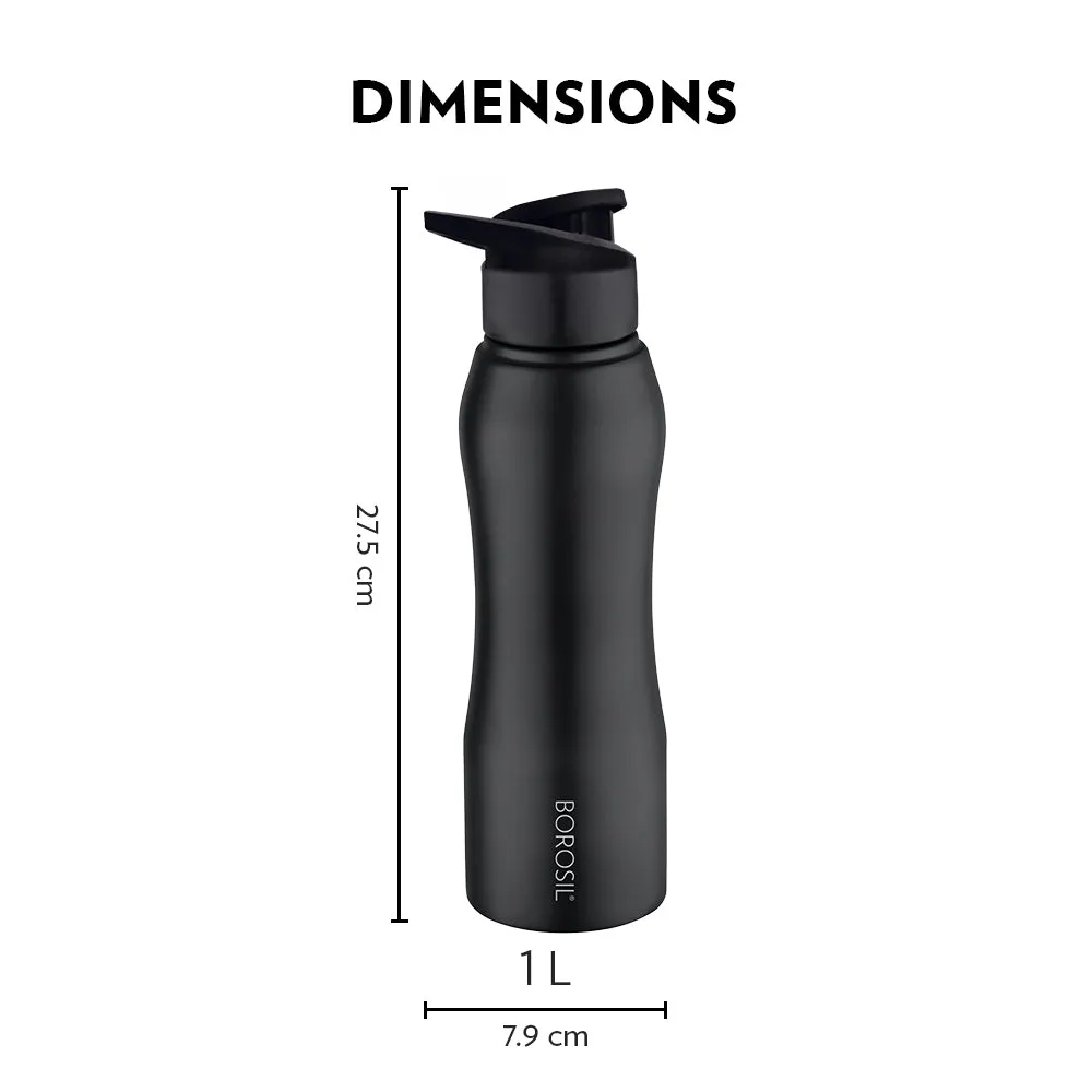 Borosil Grip n Sip Black, Personalise
