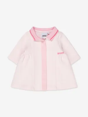 BOSS Baby Girls Polo Dress in Pink