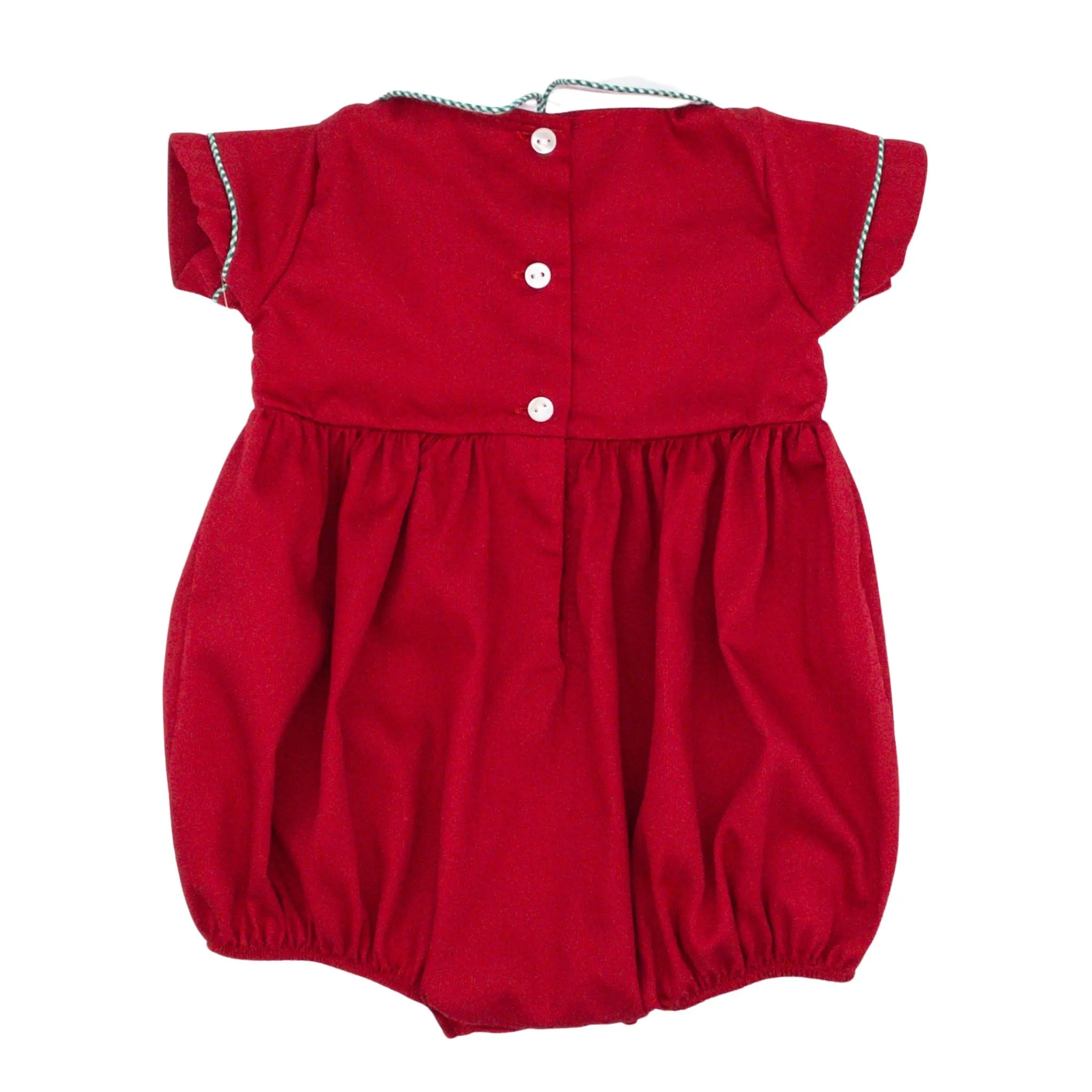 Boys Christmas Trees Smocked Bubble - FINAL SALE