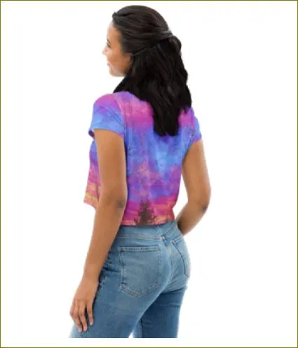 Breathe Air ~ All-Over Print Crop Tee