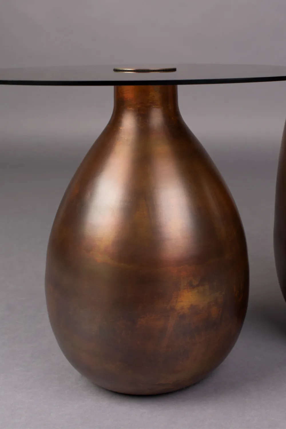 Brown Glass Side Table Set (2) | Dutchbone Selene